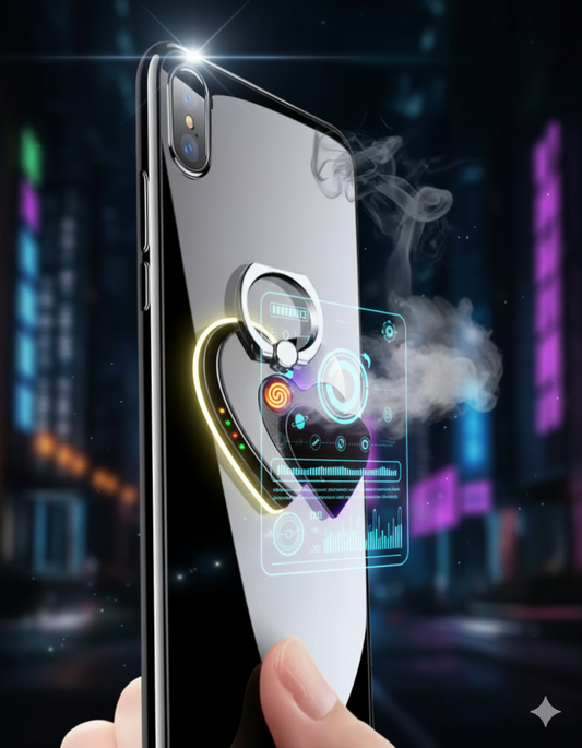 One Device, Two Functions: Rechargeable Lighter & Phone Holder